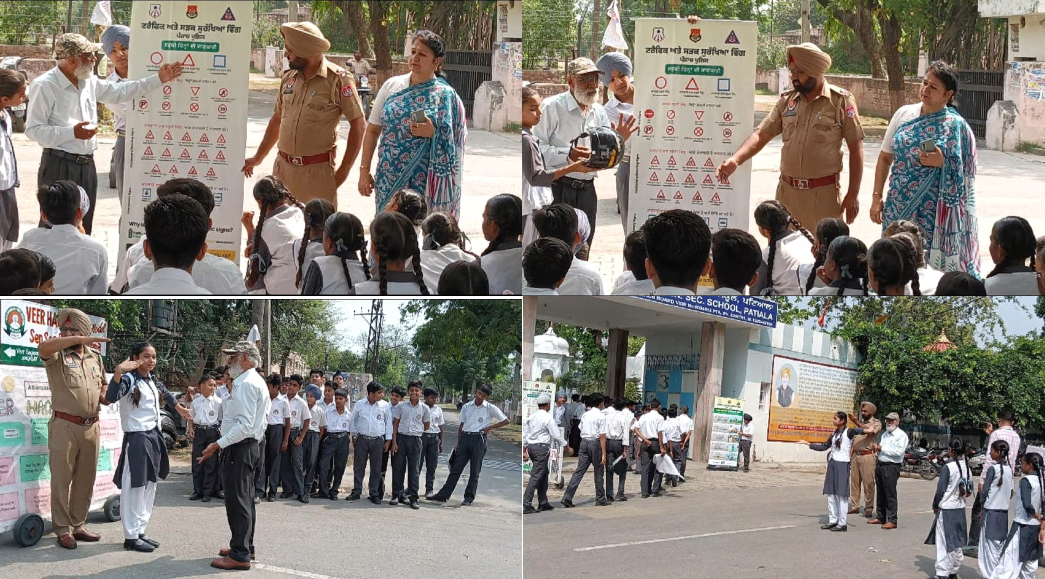 Information was given about traffic rules and laws. 